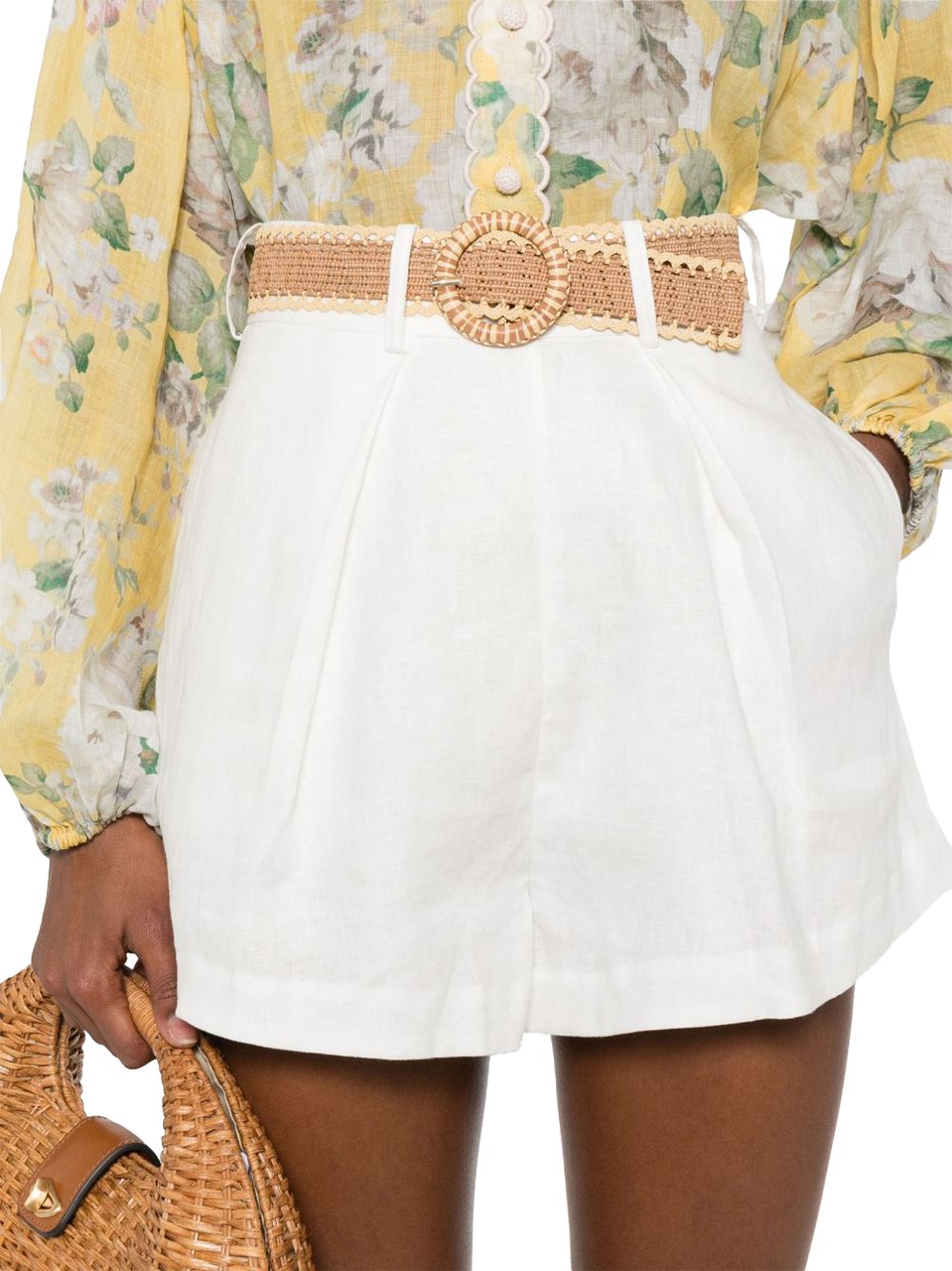 Zimmermann Shorts Ivory Wit