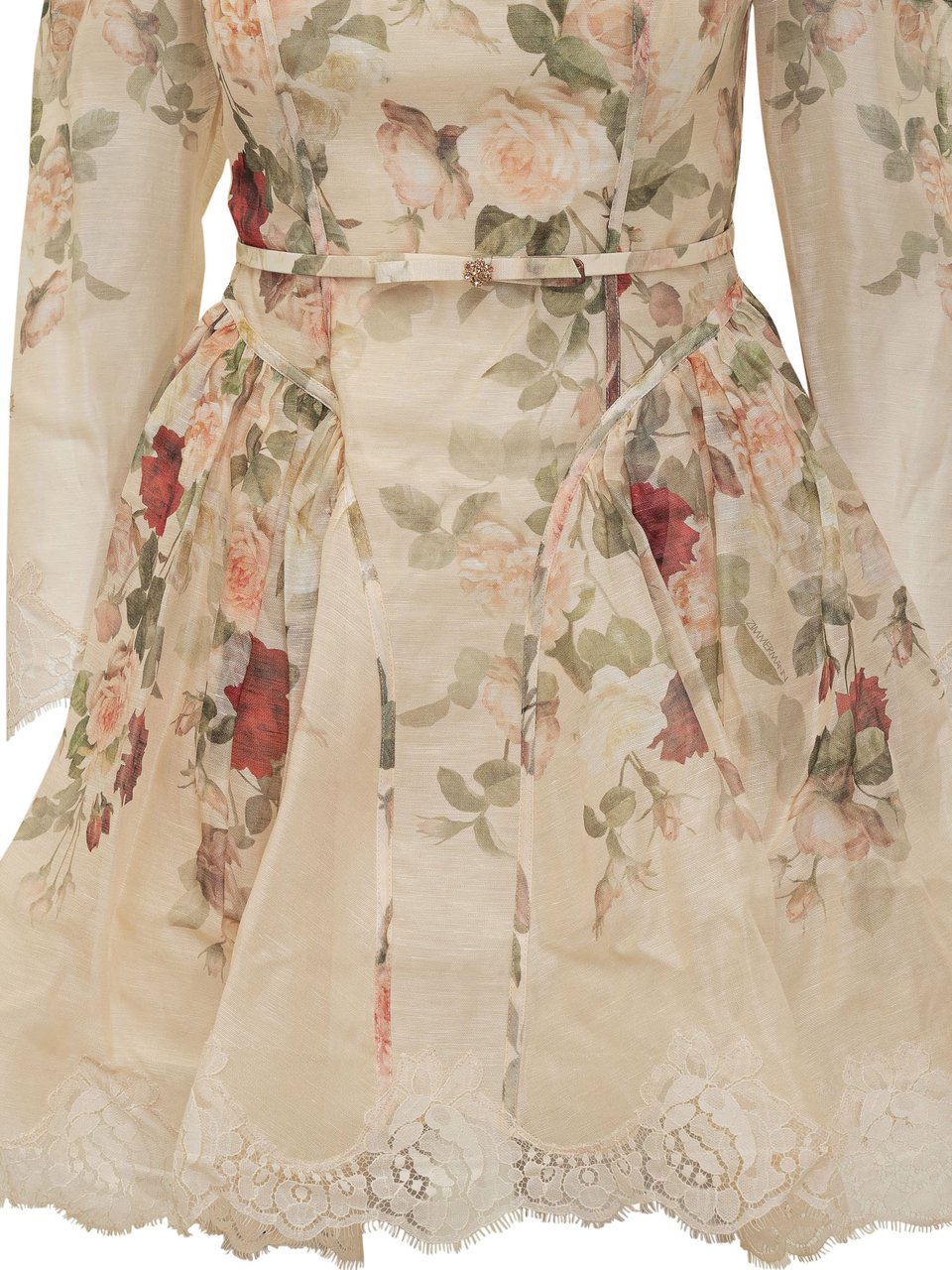 Zimmermann Zimmermann Abito Corto Floreale in Seta Divers