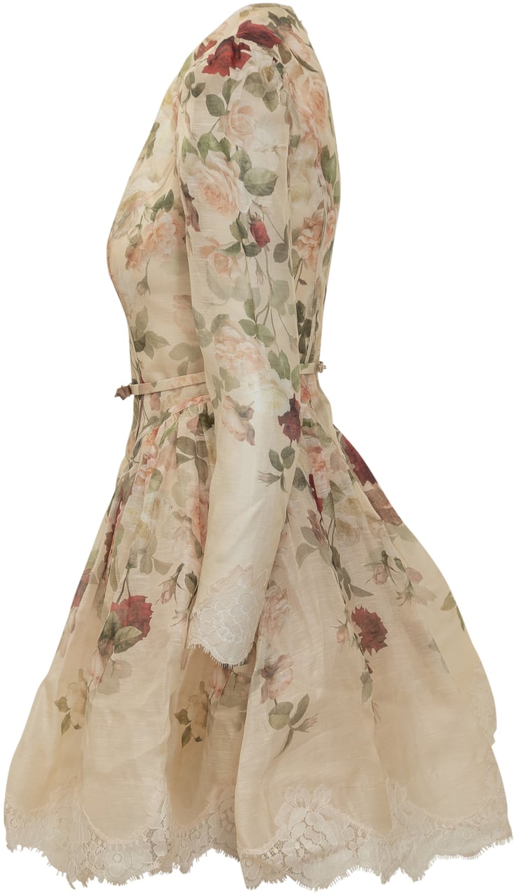 Zimmermann Zimmermann Abito Corto Floreale in Seta Divers
