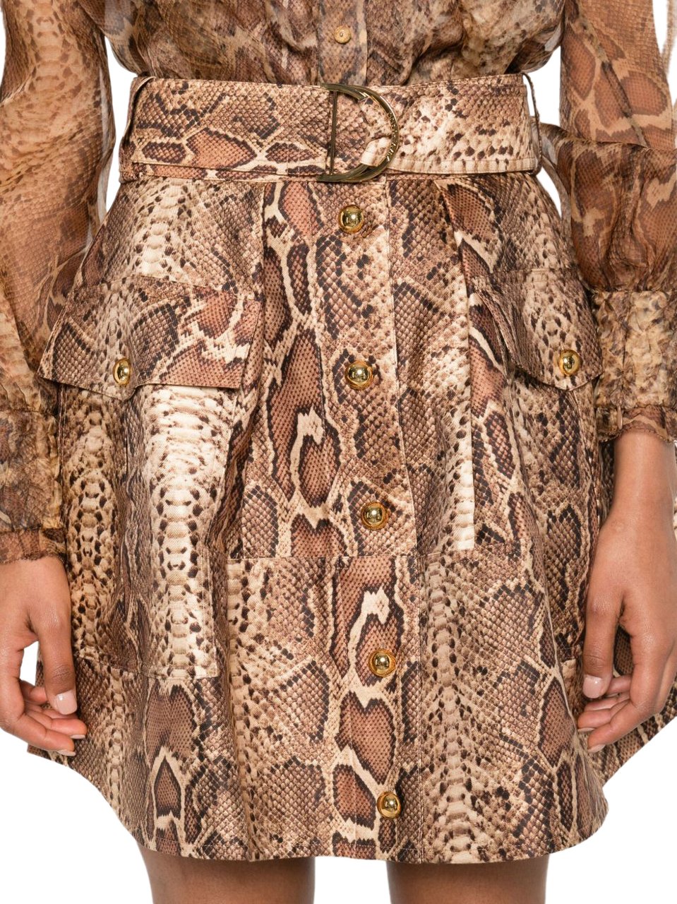 Zimmermann Skirts Brown Bruin
