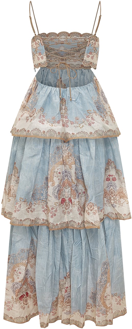 Zimmermann DAYLIGHT MAXI DRESS Lichtblauw