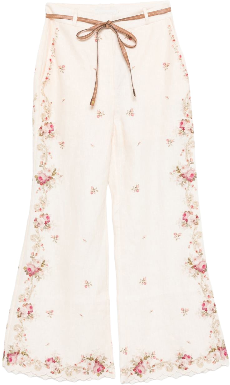 Zimmermann Trousers Beige Beige