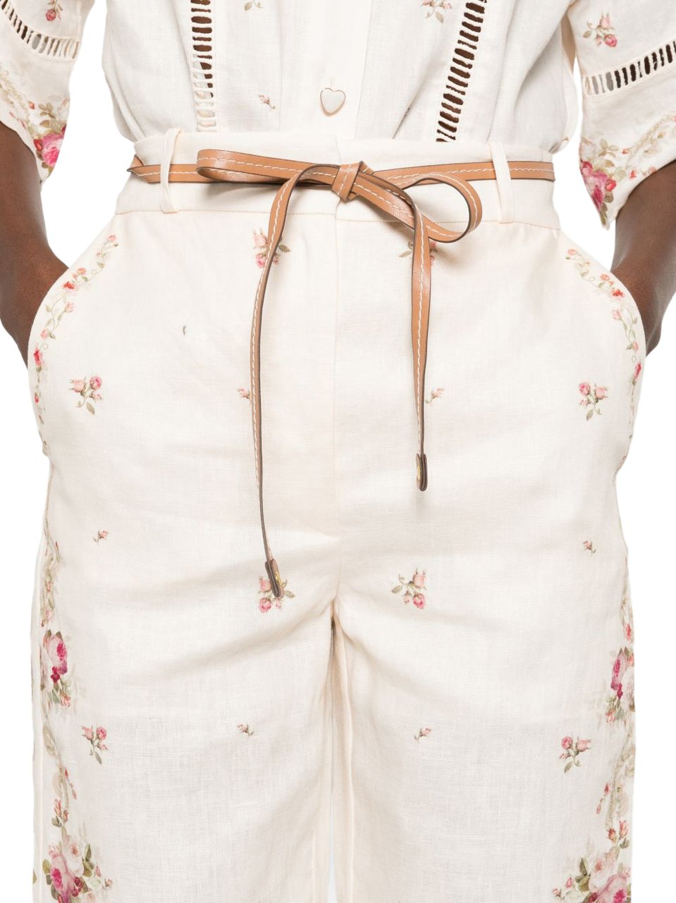 Zimmermann Trousers Beige Beige