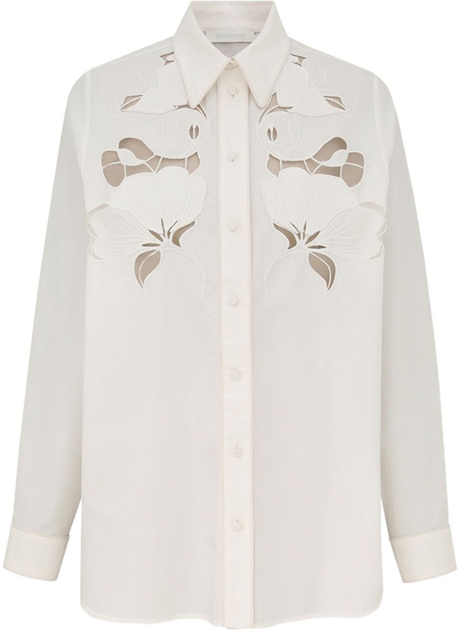 Zimmermann Shirts Ivory Wit