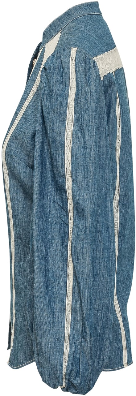 Zimmermann AWAKEN DENIM SHIRT Blauw