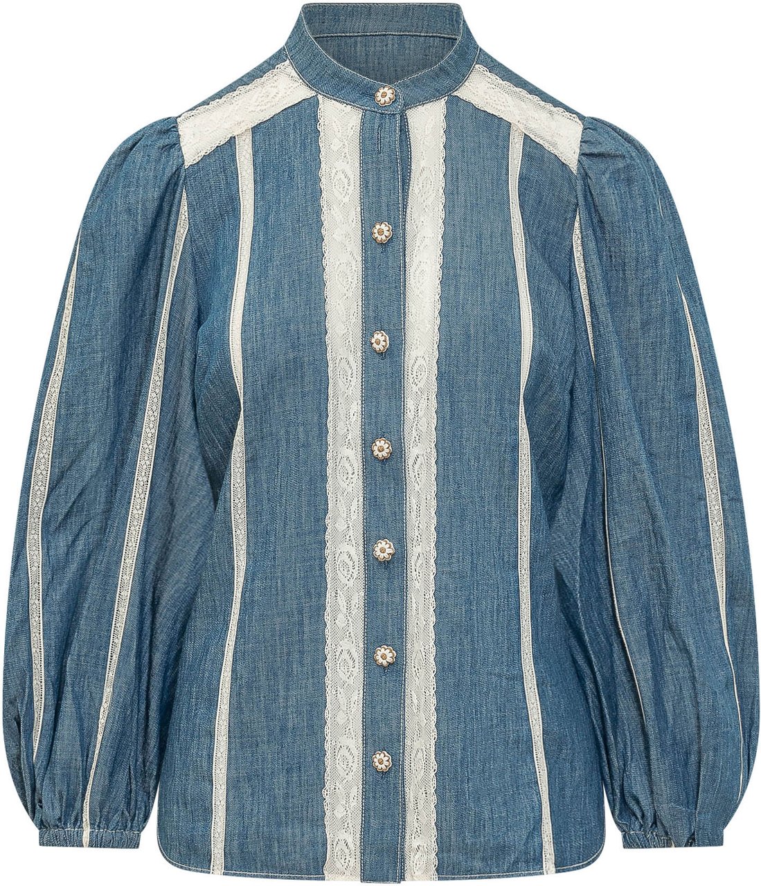 Zimmermann AWAKEN DENIM SHIRT Blauw