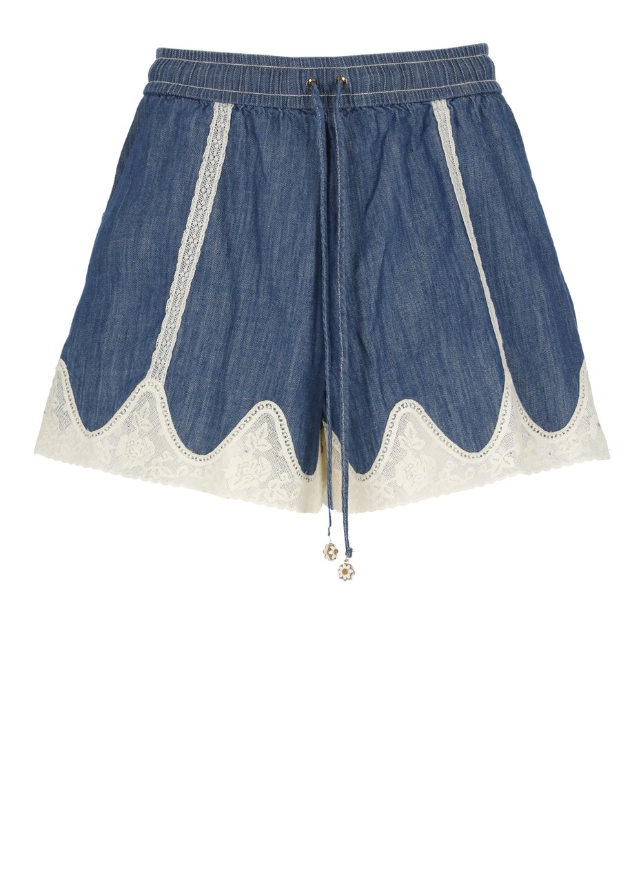 Zimmermann Shorts Blue Blauw