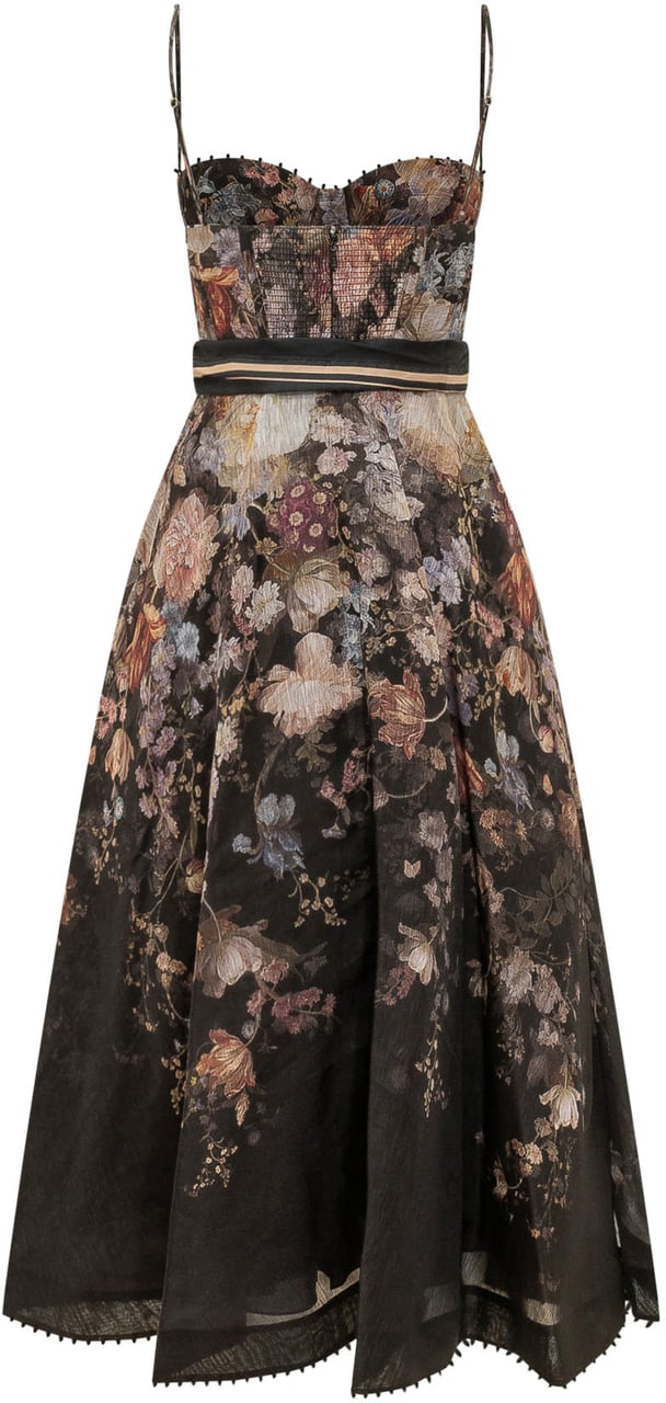 Zimmermann VALIANT CORSET DRESS Zwart