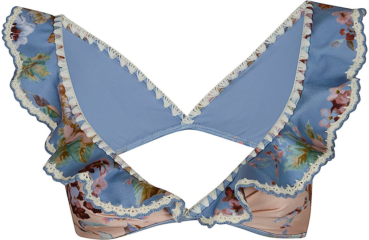 ZIMMERMANN Awaken Crochet Tri Bikini Top Divers