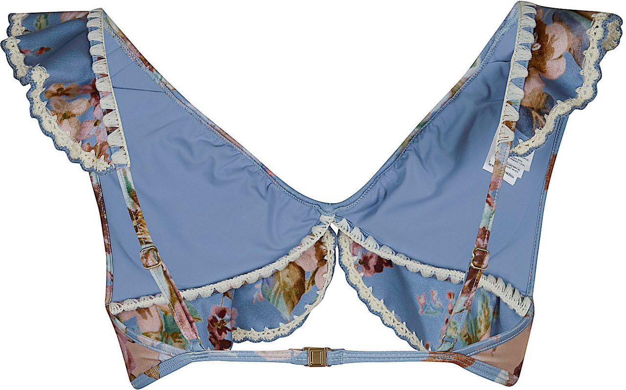 ZIMMERMANN Awaken Crochet Tri Bikini Top Divers