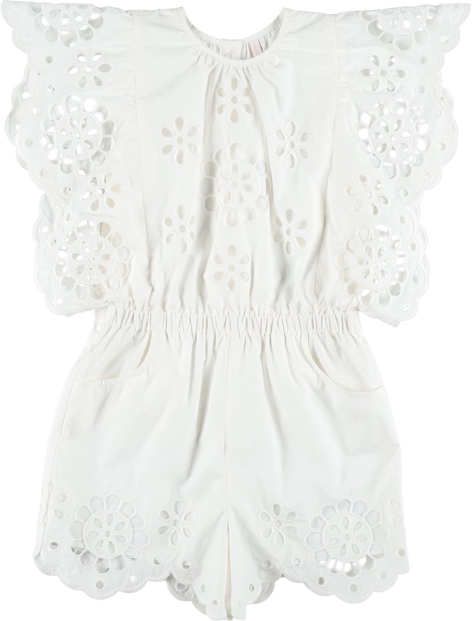 Zimmermann Jumpsuit Sangallo Bianco Wit