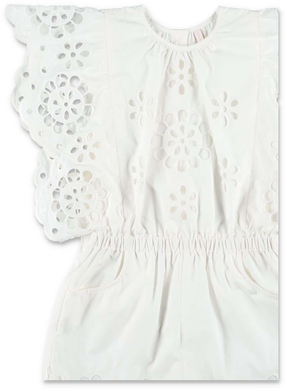 Zimmermann Jumpsuit Sangallo Bianco Wit