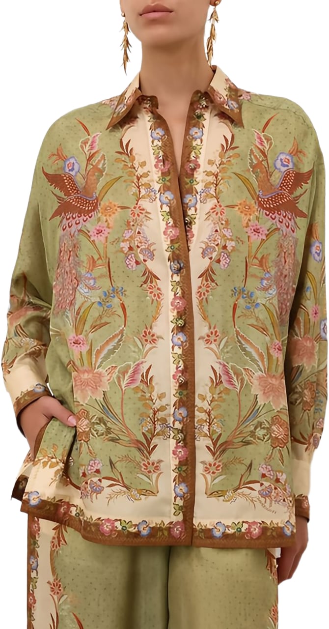 Zimmermann Shirts Kaki Bruin