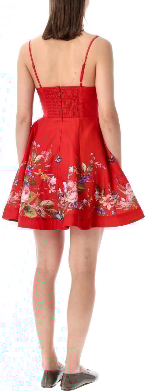 Zimmermann Zimmermann Patience red floral mini dress Rood