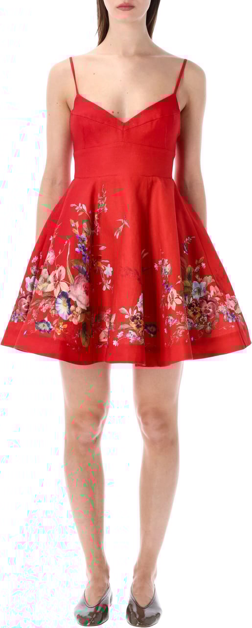Zimmermann Zimmermann Patience red floral mini dress Rood
