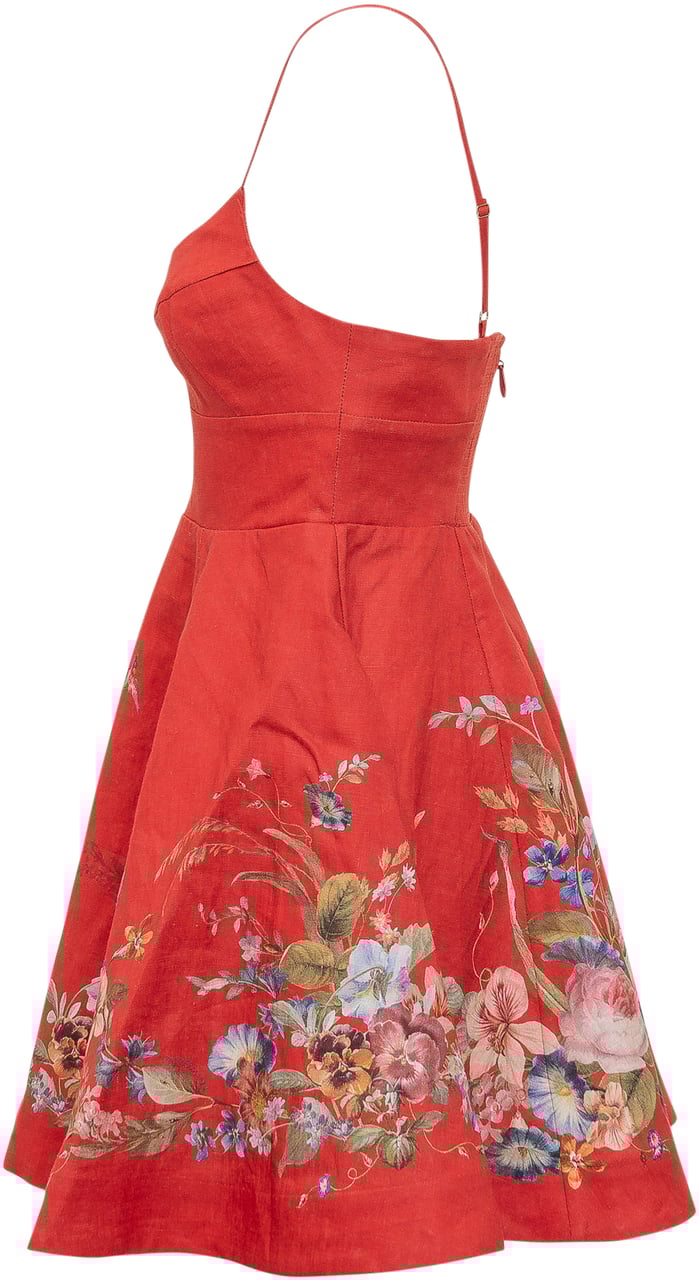 Zimmermann PATIENCE MINI DRESS Rood