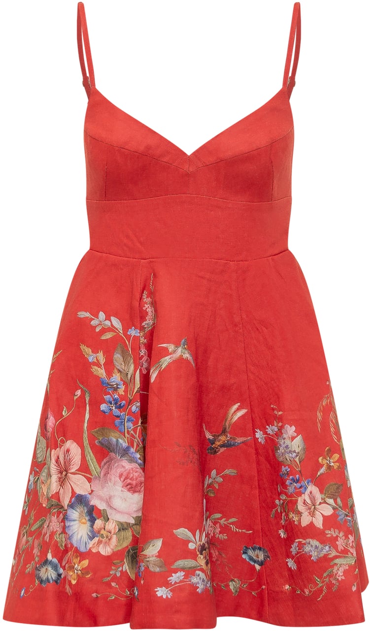Zimmermann PATIENCE MINI DRESS Rood