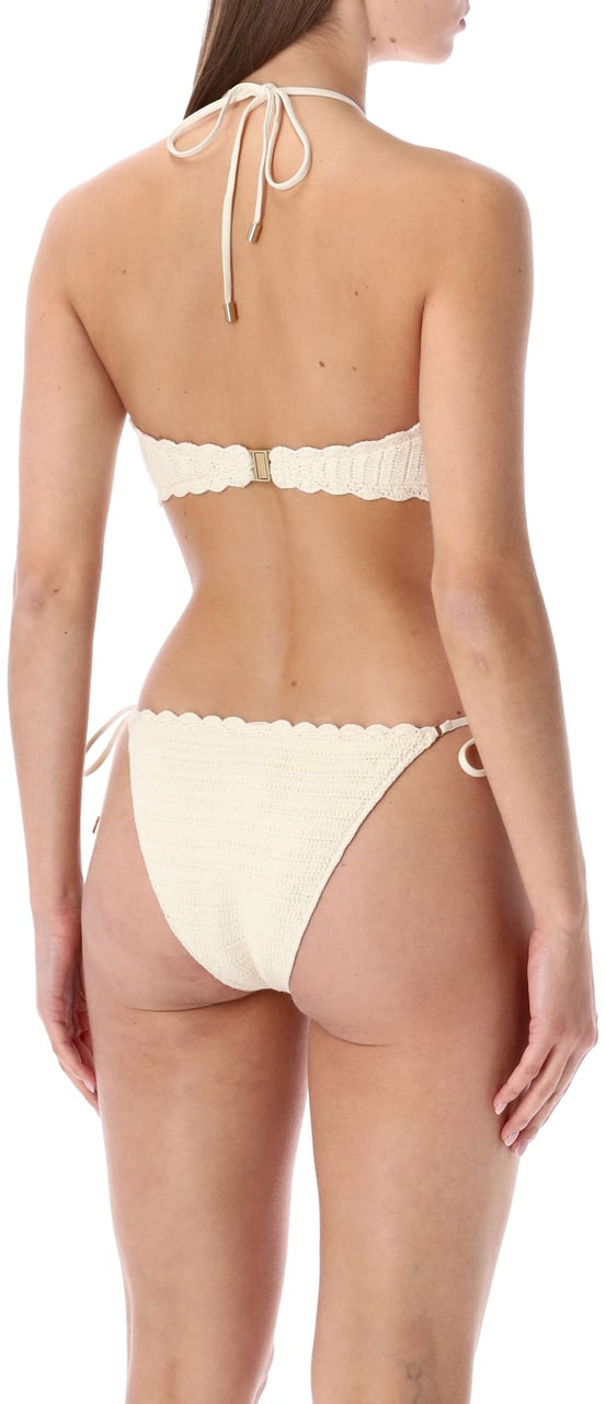 Zimmermann Bikini Set Crochet Bianco Wit