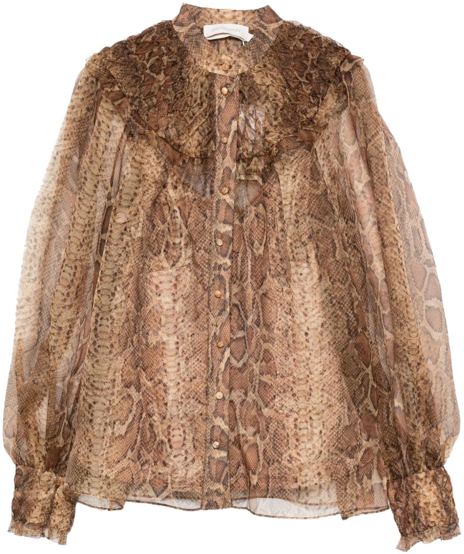 Zimmermann Shirts Brown Bruin