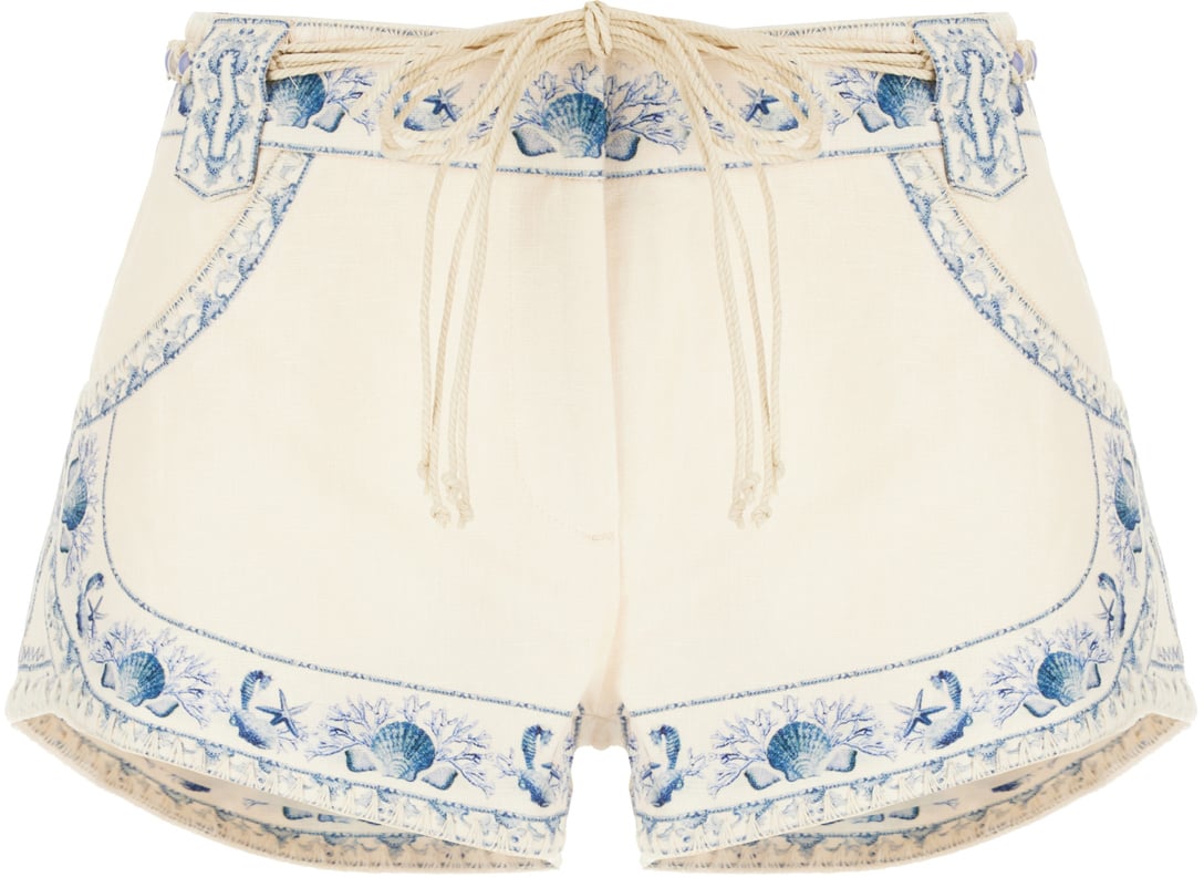 Zimmermann Zimmermann Printed cotton Wanderlust shorts Divers