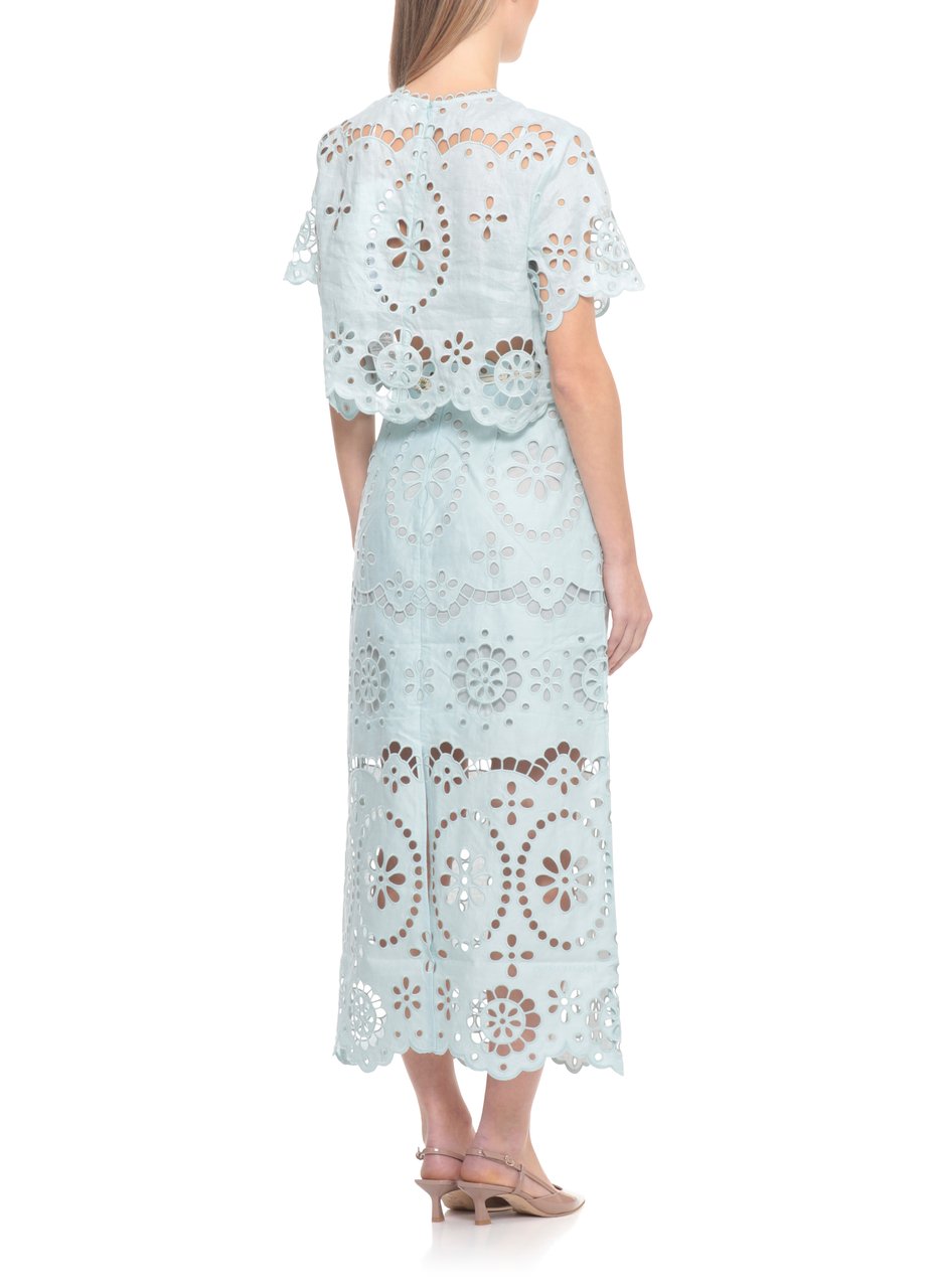 Zimmermann T-Shirts And Polos Light Blue Blauw