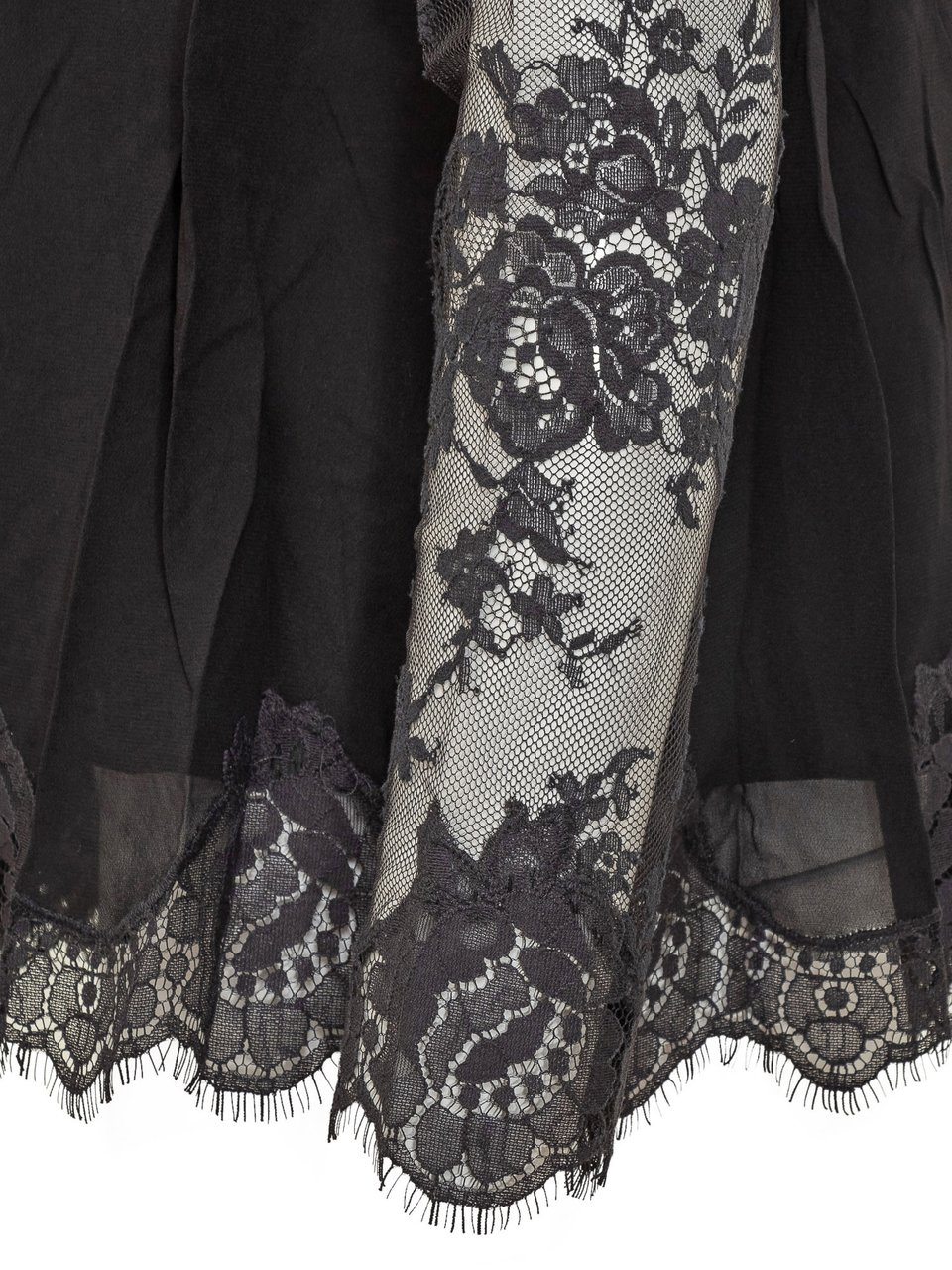 Zimmermann Zimmermann Blusa in Pizzo Nero Zwart