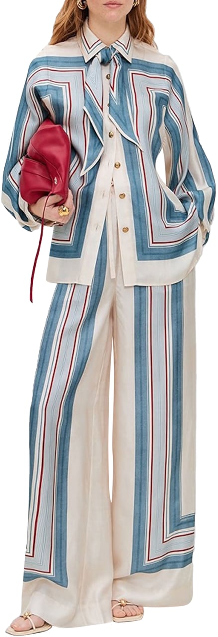 Zimmermann Relaxed Scarf Shirt Divers