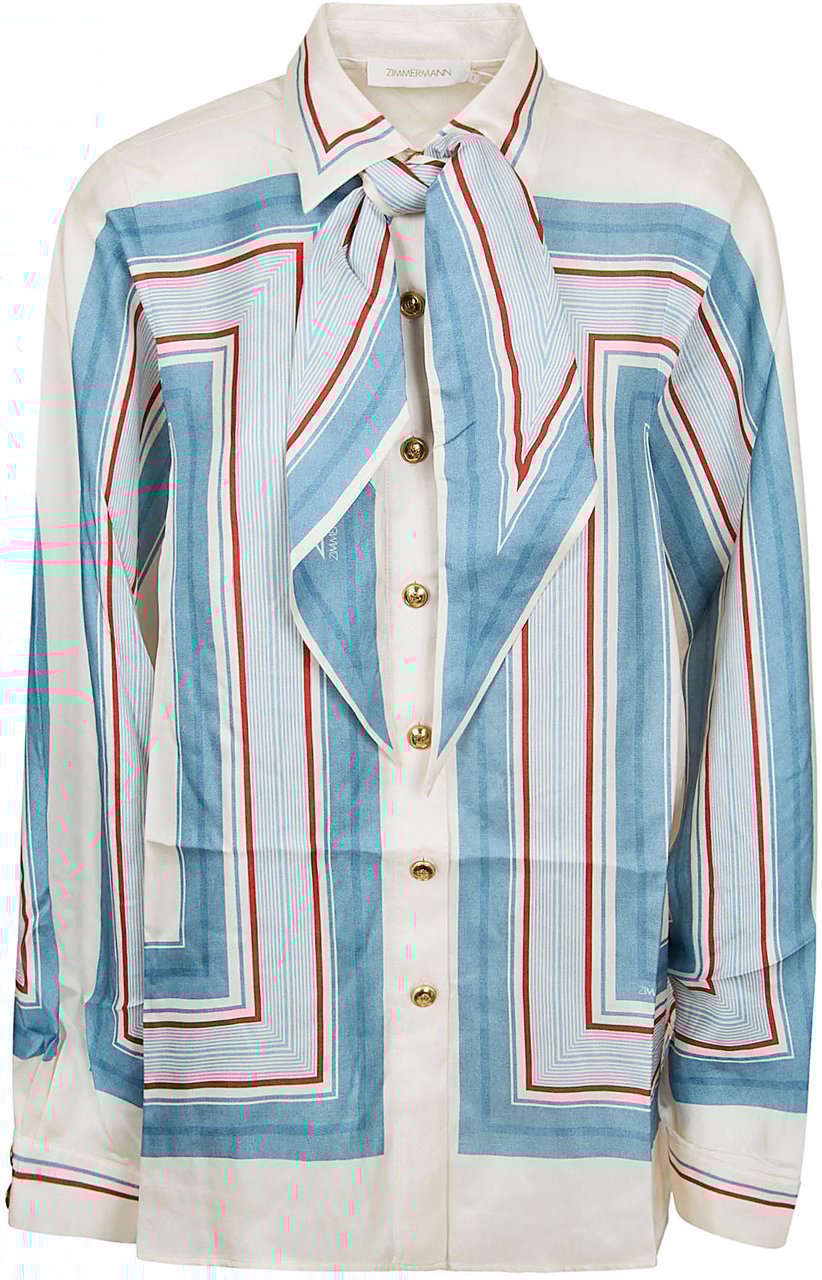 Zimmermann ZIMMERMANN Relaxed Scarf Shirt Divers
