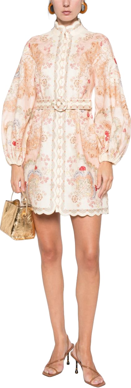 Zimmermann Dresses Beige Wit