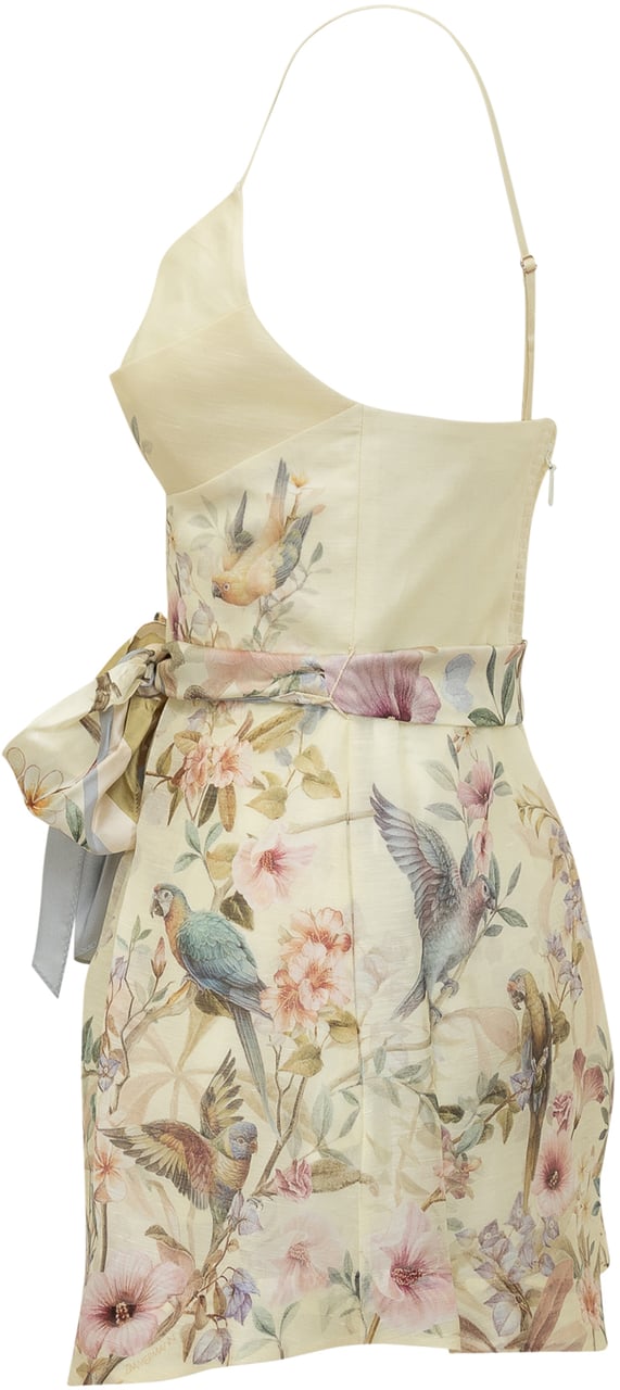 Zimmermann Playsuit Con Stampa Floreale E Fiocco In Vita Divers