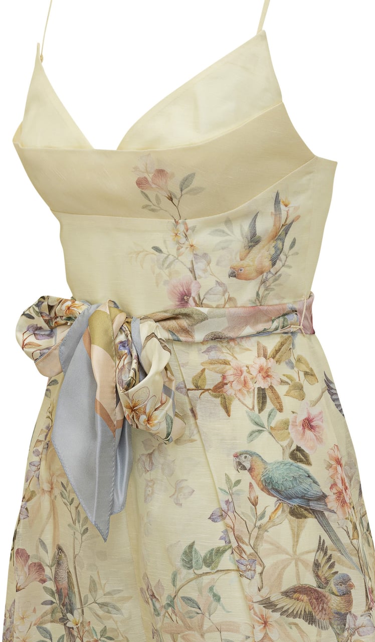 Zimmermann Playsuit Con Stampa Floreale E Fiocco In Vita Divers