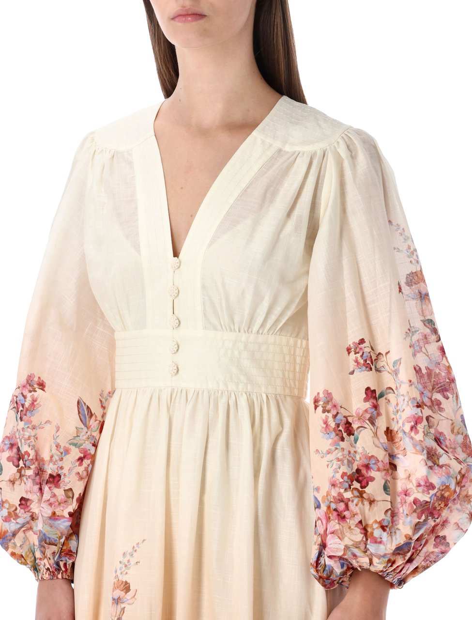 Zimmermann Zimmermann Awaken floral deep-v maxi dress Neutraal