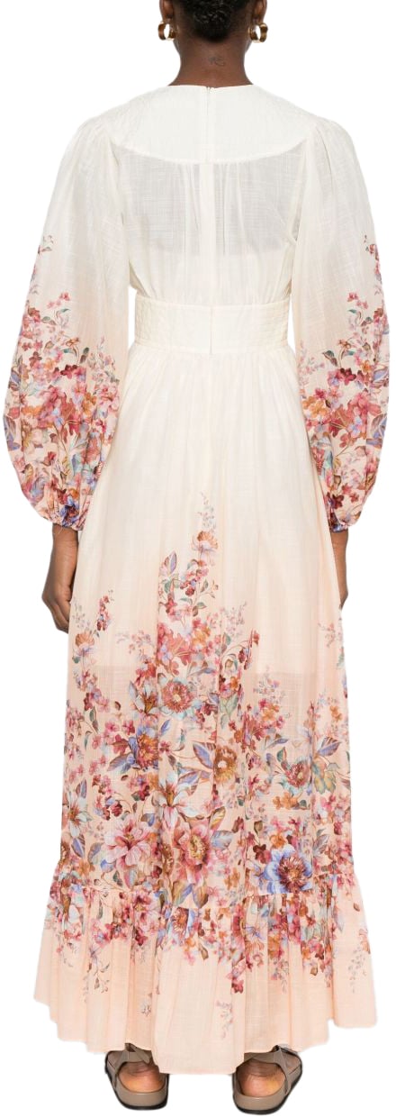 Zimmermann Zimmermann Awaken floral deep-v maxi dress Neutraal