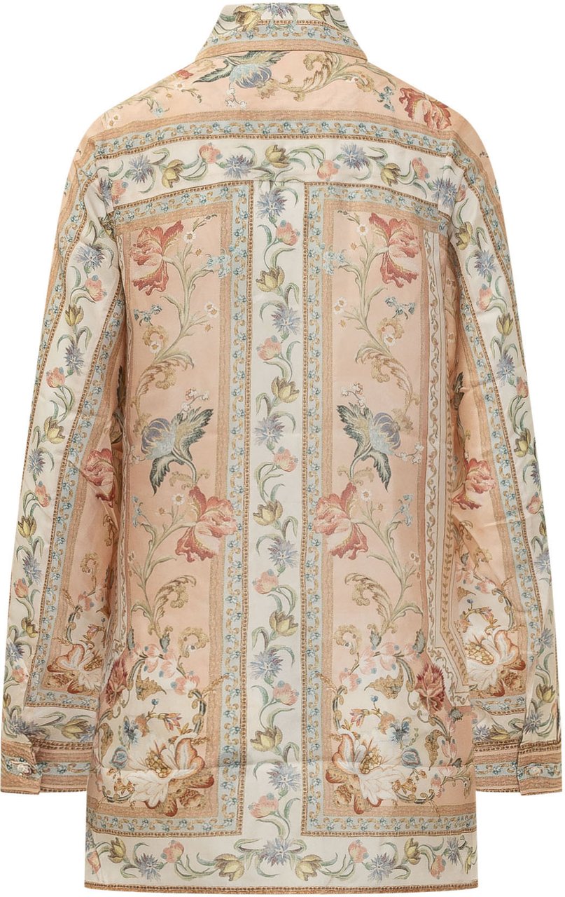 Zimmermann Camicia Roselight Relax con Stampa Floreale Roze