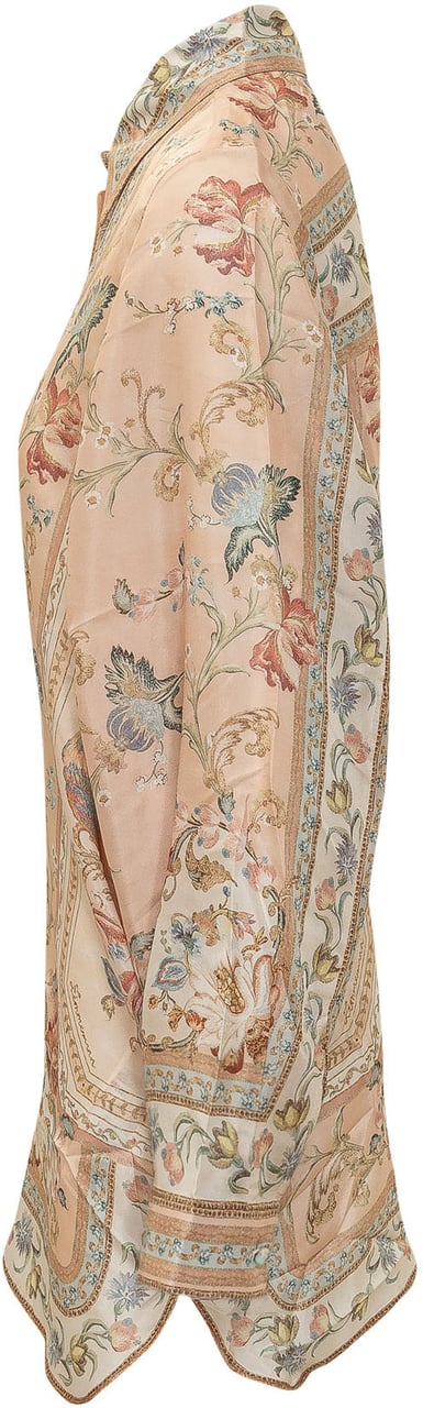 Zimmermann Camicia Roselight Relax con Stampa Floreale Roze
