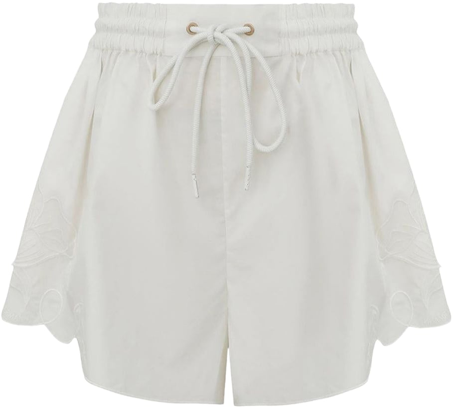 Zimmermann Shorts Ivory Wit