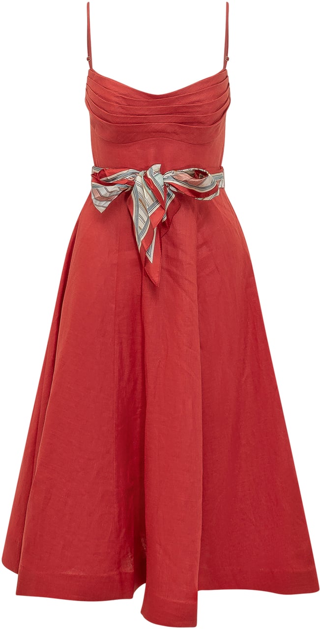 Zimmermann REBELLION MIDI DRESS Rood