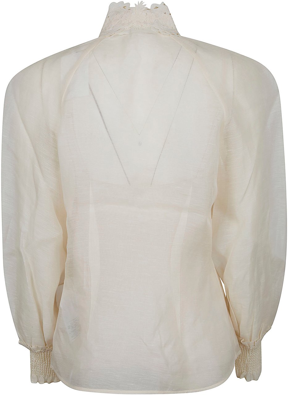 Zimmermann ZIMMERMANN Rebellion Collared Blouse Beige