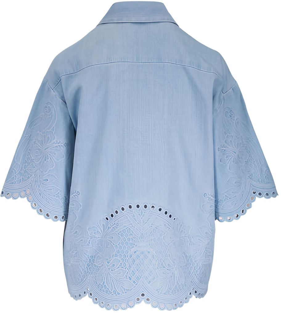 Zimmermann Shirts Clear Blue Blauw