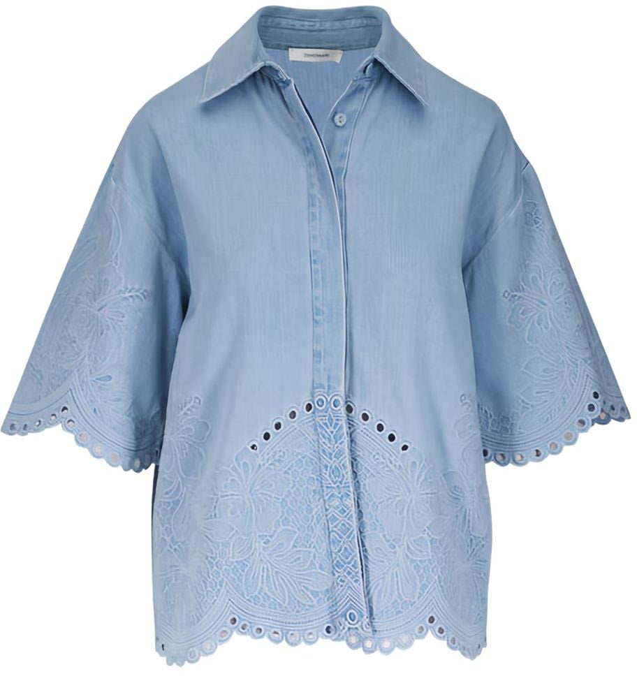 Zimmermann Shirts Light Blue Lichtblauw