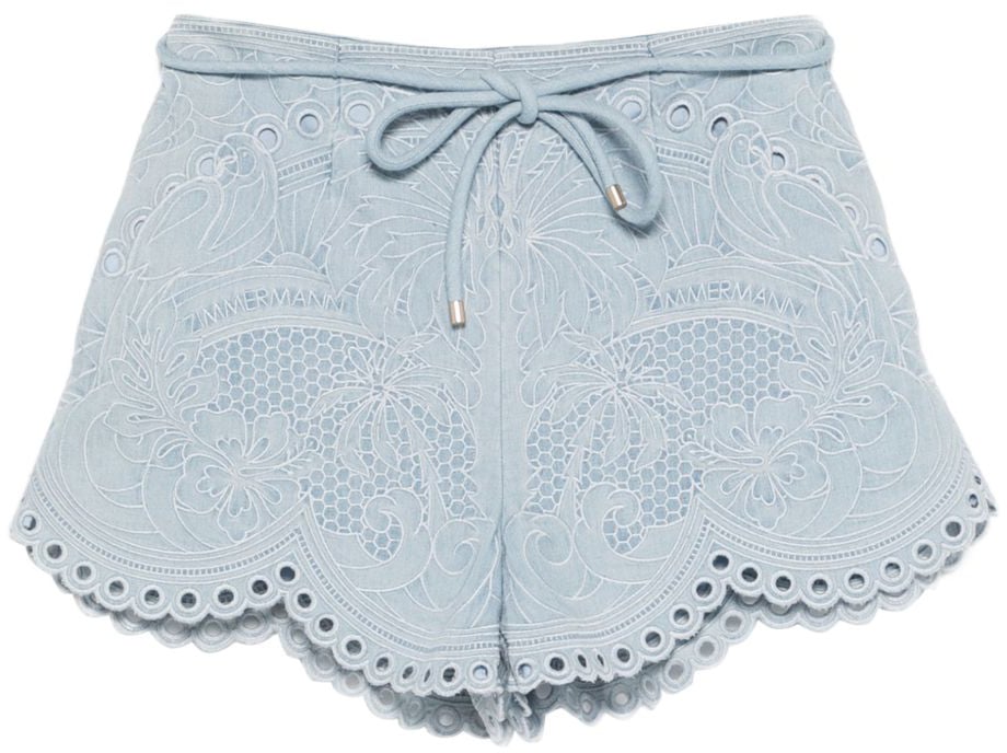Zimmermann Shorts Clear Blue Lichtblauw