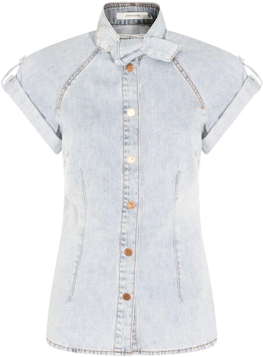 Zimmermann Shirts Clear Blue Blauw