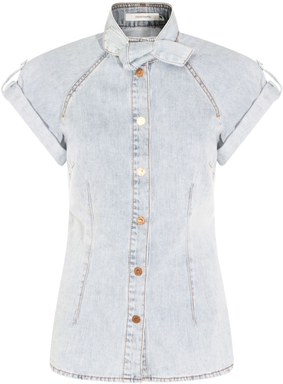 Zimmermann Shirts Clear Blue Blauw