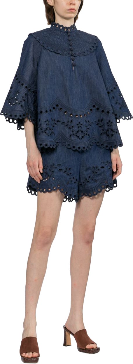 Zimmermann Shorts Navy Navy