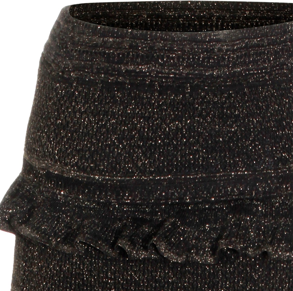 Zimmermann Metallic Black Cotton Skirt Zwart