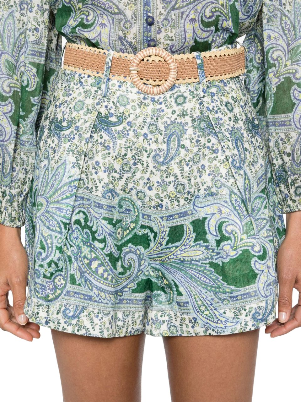 Zimmermann Shorts Green Divers