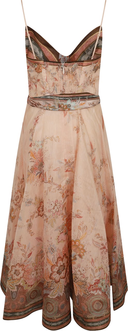 ZIMMERMANN Alchemy Structured Midi Dress Paars