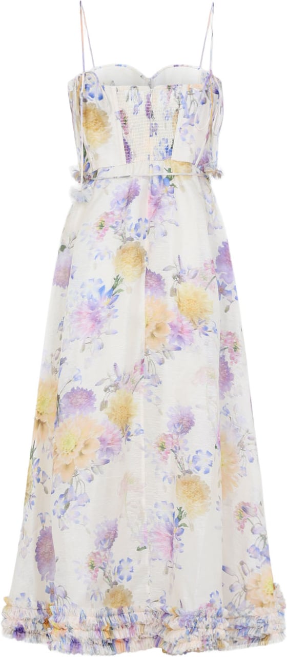 Zimmermann Zimmermann Luna Riffle Midi Dress Divers