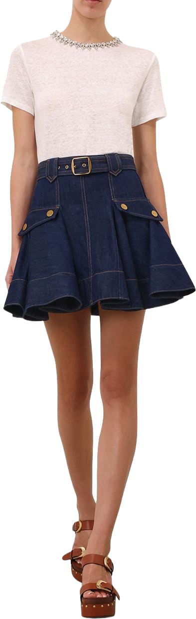 Zimmermann Skirts Blu Navy