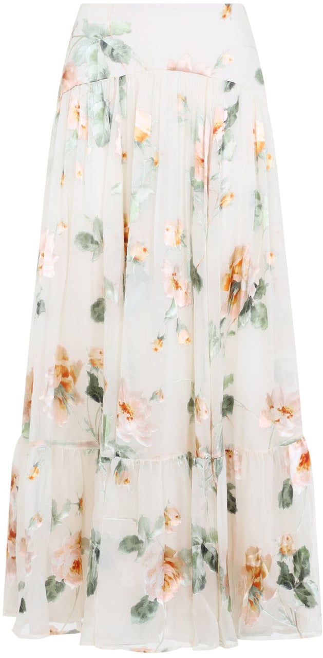 Zimmermann Zimmermann Carousel Burnout Midi Skirt Divers